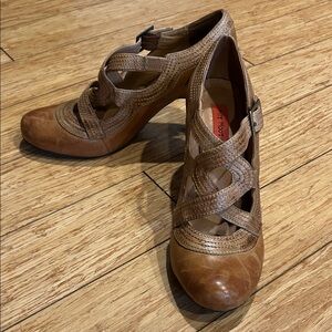 Miz Mooz Leather Soho Mary Jane Derby Heels Shoes Women’s 8.5